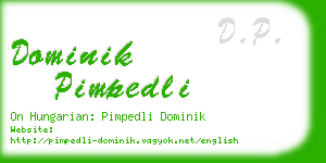 dominik pimpedli business card